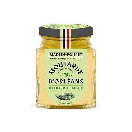 Martin Pouret Moutarde D'Orléans Aux Cornichons 200g
