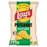 Lay's Chips Paysanne Nature 295g + 10% offert