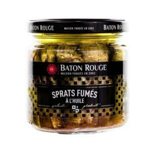 Bâton Rouge Sprats fumés a l'huile 185g