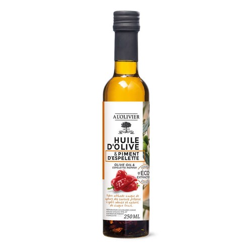 A L'Olivier Huile d’olive et piment d’Espelette 25cl