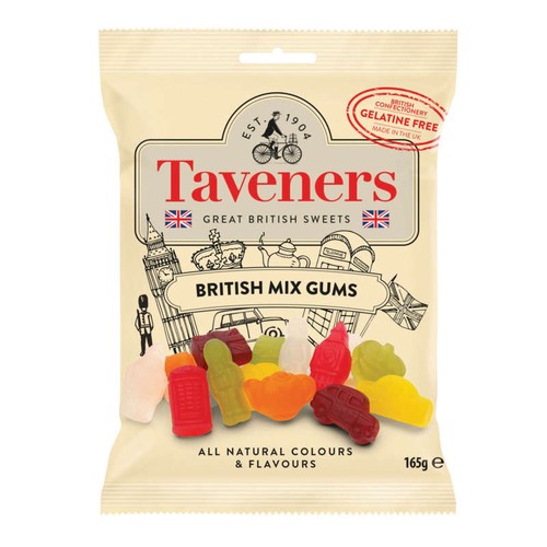 Taveners British Mix Gums 165g