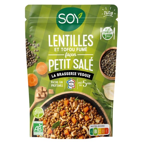 Soy Lentilles & Tofu Fumé façon Petit salé 260g