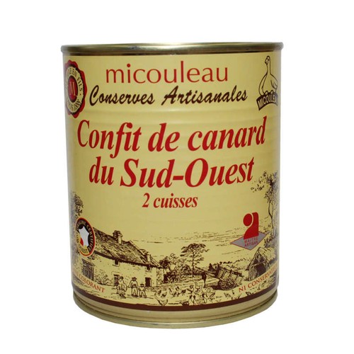Micouleau Confit de Canard du Sud-Ouest 2 Cuisses 800g