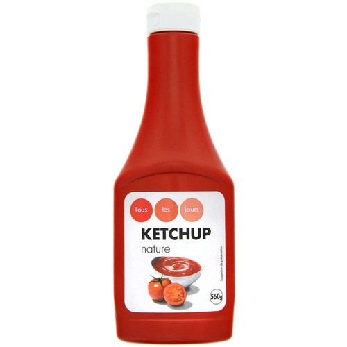 Tous les jours Ketchup nature 560g