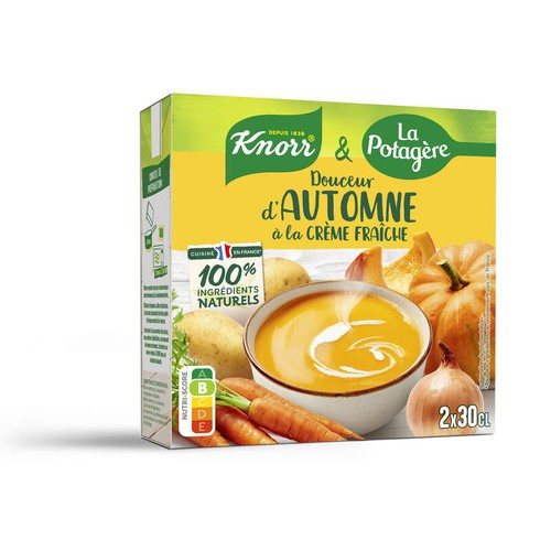 Knorr & La Potagère Douceur d'automne à la crème fraiche 2x30cl