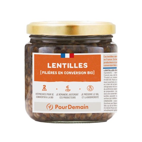 Pour Demain Lentilles filière en conversion 265g