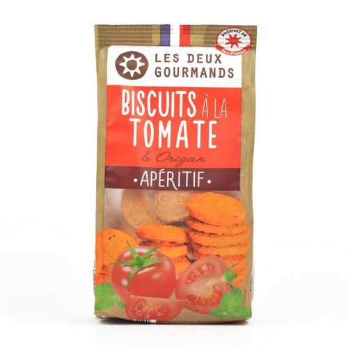 Les Deux Gourmands Biscuits à la tomate & origan 100g