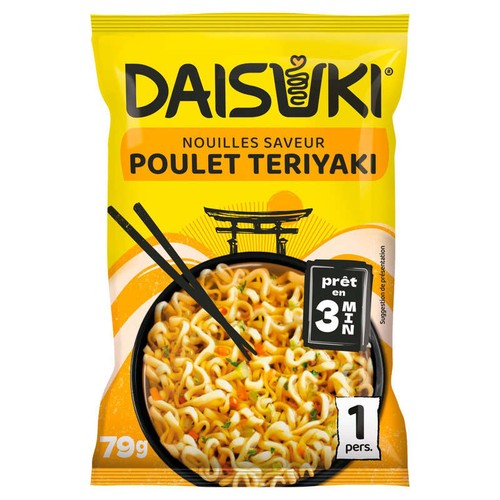 Daisuki Nouilles Instantanées saveur Poulet Teriyaki 79g