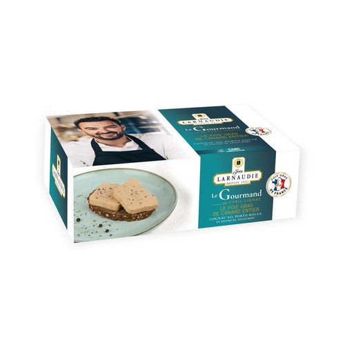 Larnaudie Foie Gras de Canard Entier "Le Gourmand" Cognac Porto Rouge 170g