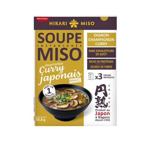 Hikari Miso Soupe miso curry japonais 12x55,8g