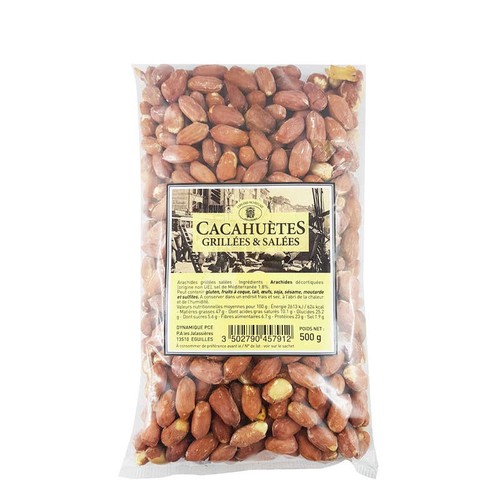 Le vieux bistrot Pochon Cacahuètes Grillées salées 500g