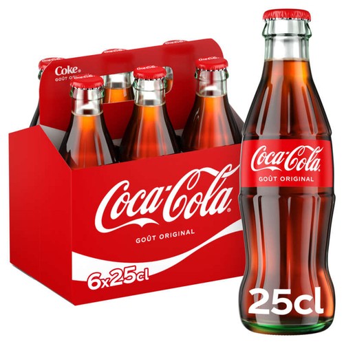 Coca-Cola Original Bouteilles en verre 6x25cl