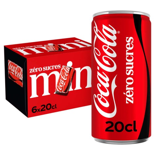 Coca-Cola Sans sucres slim mini frigo Le pack 6x20cl