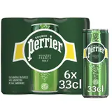Perrier Eau Minérale Naturelle Gazeuse 6x33cl