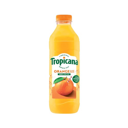Tropicana Pur Jus d'Orange Sans Pulpe 1L
