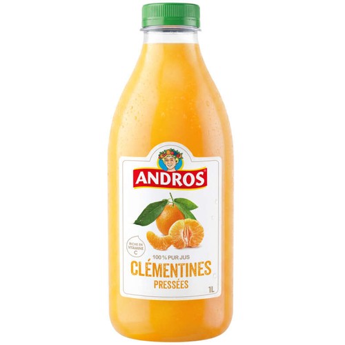 Andros Jus de Clémentine la bouteille de 1L