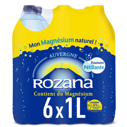 Rozana Eau minérale gazeuse Le pack de 6x1L