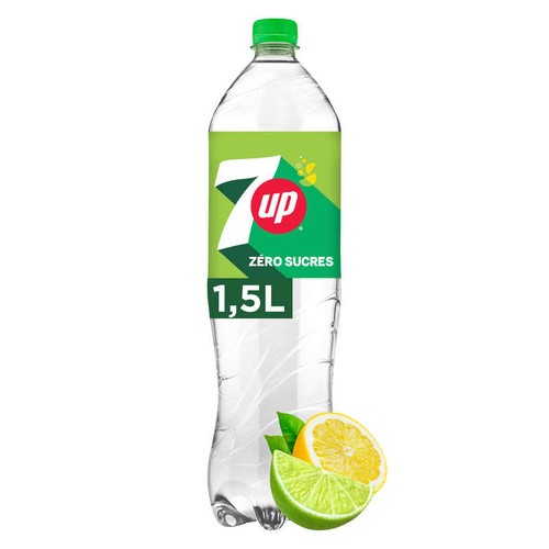 7UP Soda Sans Sucres au Citron & Citron Vert 1,5L
