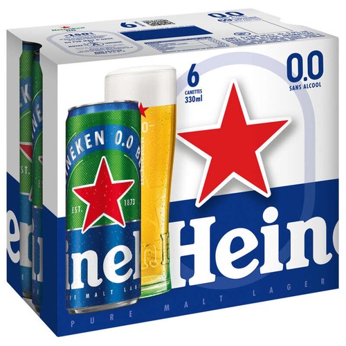 Heineken Bière Blonde 0° 6x33cl