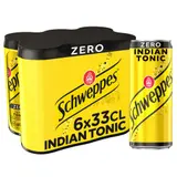 Schweppes Zéro Indian Tonic Le pack de 6x33cl canettes