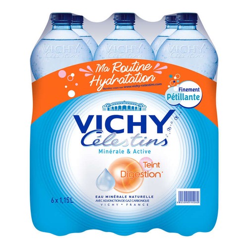 Vichy Eau Minérale Naturelle Gazeuse 6x1,15L