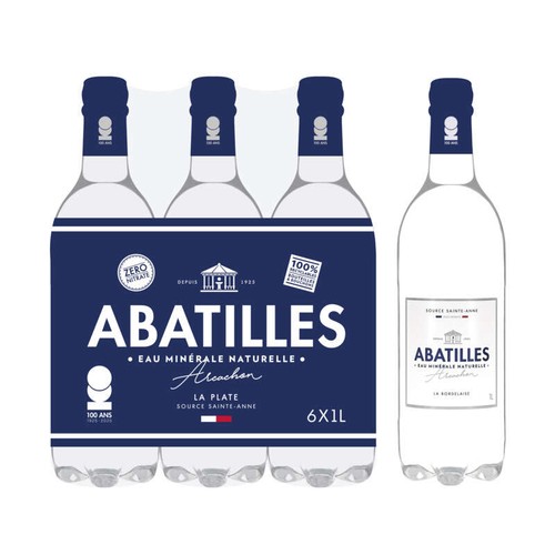 Abatilles Eau Minérale Naturelle - La Plate 6x100cl