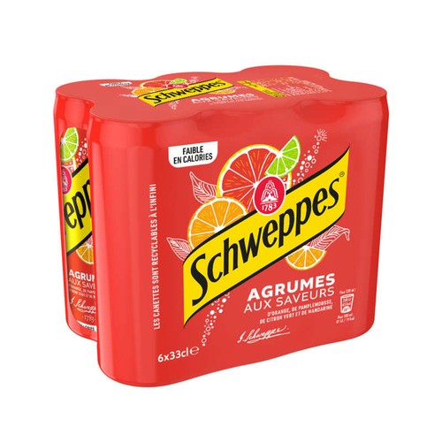 Schweppes Soda Agrumes 6x33cl