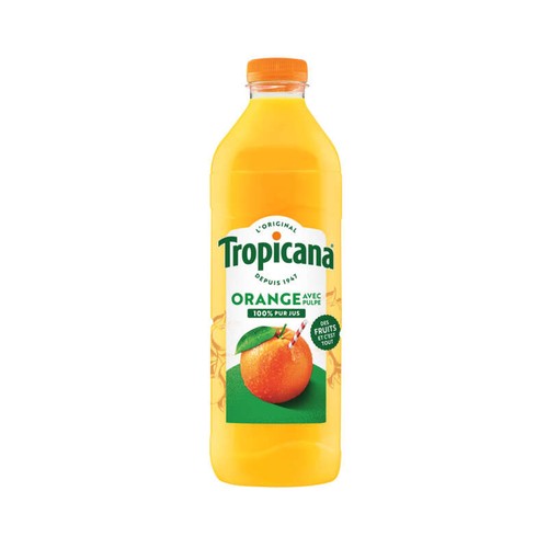 Tropicana Pur Jus d'Orange avec Pulpe la Bouteille de 1,5L
