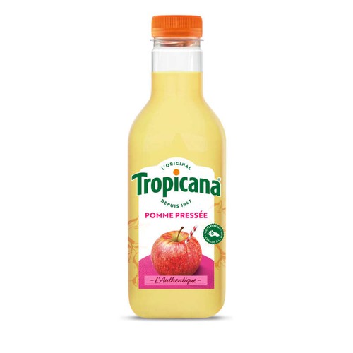 Tropicana Jus Frais de Pomme Pressée la Bouteille de 90cl