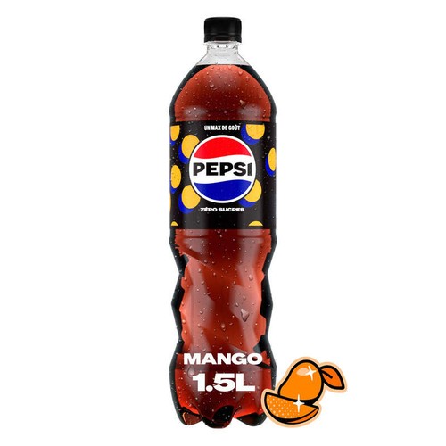 Pepsi Soda au Cola Sans Sucres Saveur Mangue 1,5L