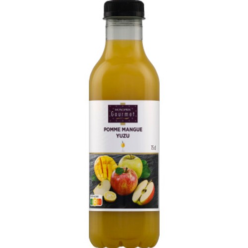 Monoprix Jus de Pomme & Mangue et Yuzu 75cl