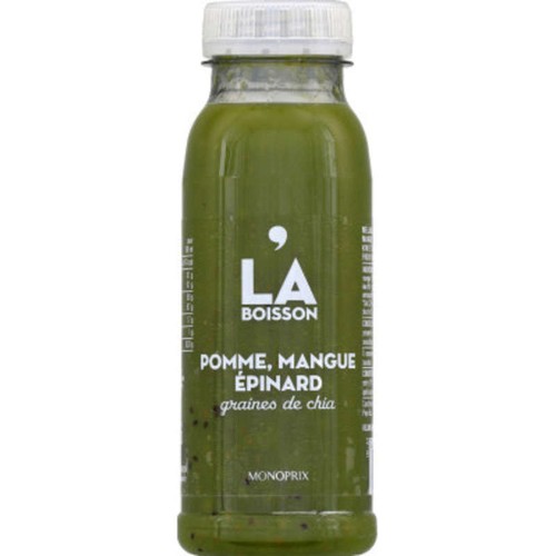 Monoprix La Boisson Pomme & mangue Épinard et graines de chia 25cl