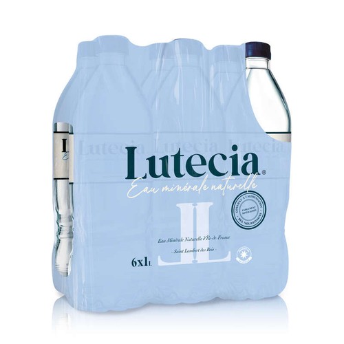 Lutécia Eau minérale naturelle d'Ile de France 6x100cl