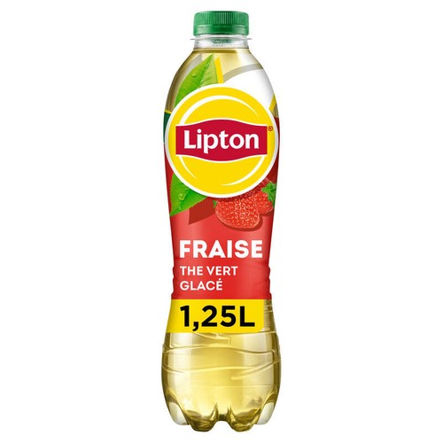 Lipton Ice Tea Thé Vert Glacé Saveur Fraise 1,25L