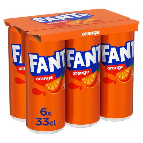 Fanta Orange Le Pack Canettes de 6x33cl