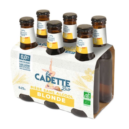La Cadette Bio Bière sans Alcool Blonde 6*25cl