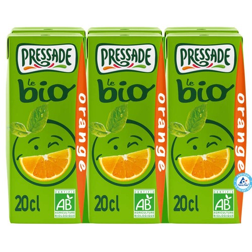 Pressade Nectar orange Bio 6x20cl
