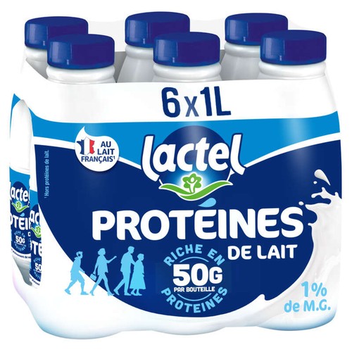 Lactel Boisson lactée Protéinée 1.0% mg 6x1l