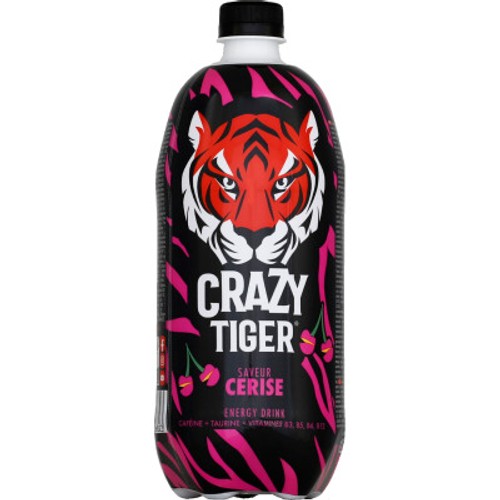Crazy Tiger Cherry Boisson énergisante 1L