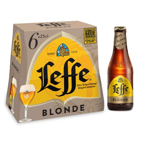 Leffe Bière blonde Le pack de 6x25cl
