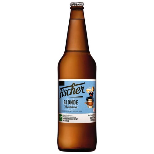 Fischer Tradition Bière blonde d'Alsace 66cl