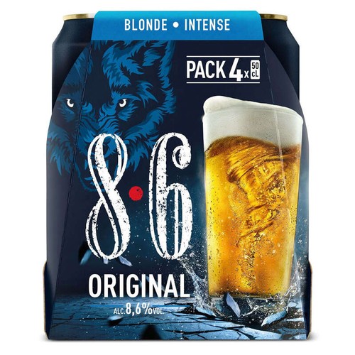 8.6 Bière Blonde Forte 4x50cl