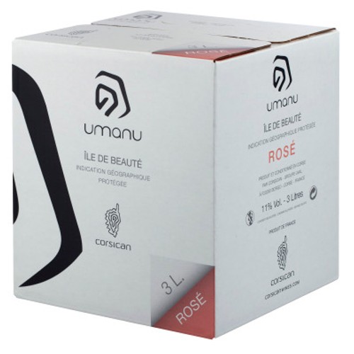 Umanu Vin Rosé 11% Igp Ile De Beauté Corsican Fontaine 3L