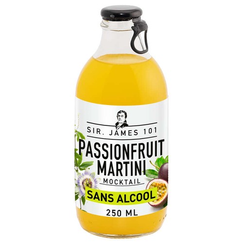 Sir James 101 Cocktail Passionfruit Martini sans alcool 25cl