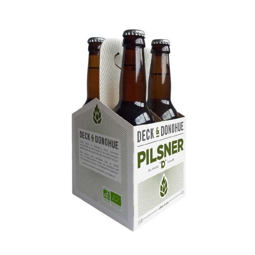 Deck & Donohue Pilsner "D" Bière Blonde Bio 4x33cl