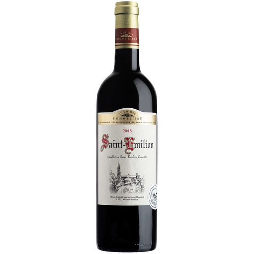 Club Des Sommeliers Saint-Emilion - Bordeaux - Vin rouge - 75cl