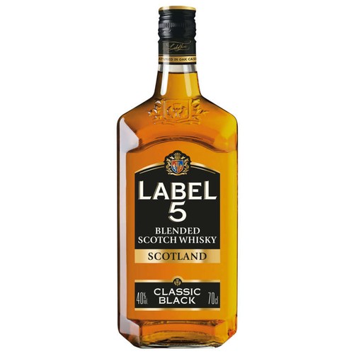 Label 5 Blended Scotch Whisky Classic Black 70cl