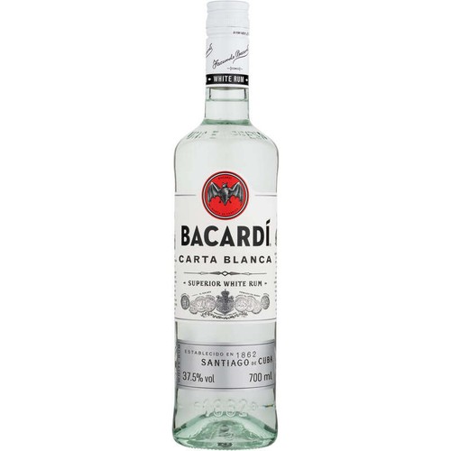 Rhum blanc Bacardi Carta Blanca 37,5° - 70cl