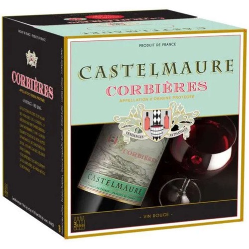 Castelmaure AOP Corbière Vin Rouge 3L