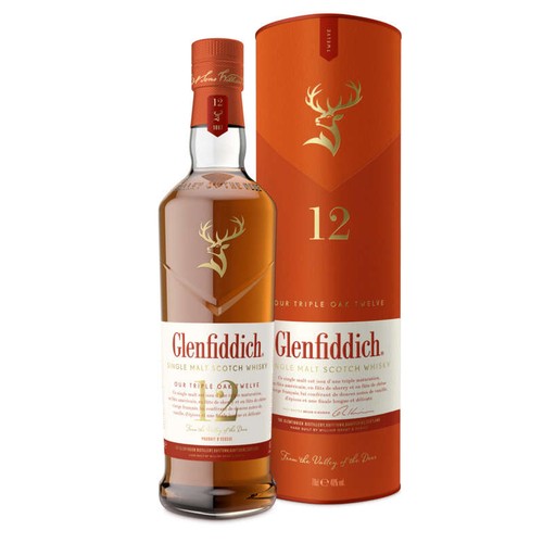 Glenfiddich Scotch Whisky 12ans d’Age 70cl
